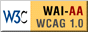 Level Double-A conformance icon, W3C-WAI Web Content Accessibility Guidelines 1.0 